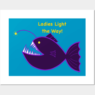 Lady Anglerfish Posters and Art